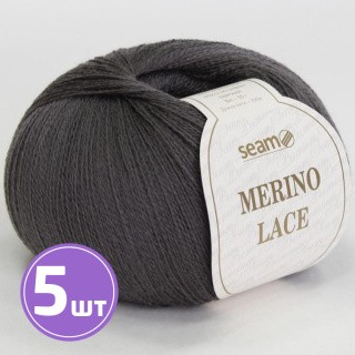 Пряжа SEAM MERINO LACE (05), мышиный, 5 шт. по 50 г Пряжа SEAM MERINO LACE (05), мышиный, 5 шт. по 50 г