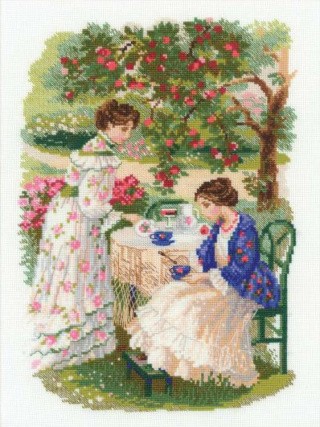 Набор для вышивания «Русская усадьба. Чай под яблоней»