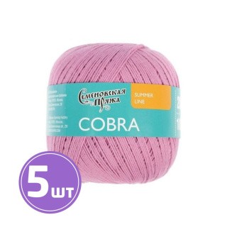 Пряжа Семеновская Cobra (30092), розовый кварц 5 шт. по 100 г Пряжа Семеновская Cobra (30092), розовый кварц 5 шт. по 100 г