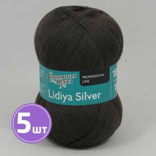 Пряжа Семеновская Lidiya silver (190712), кофе, 5 шт. по 100 г Пряжа Семеновская Lidiya silver (190712), кофе, 5 шт. по 100 г