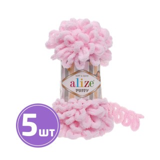 Пряжа ALIZE Puffy (31), детский розовый, 5 шт. по 100 г Пряжа ALIZE Puffy (31), детский розовый, 5 шт. по 100 г