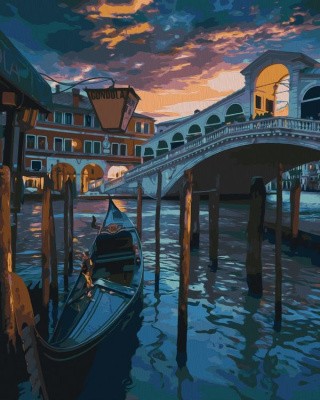 Картина по номерам «Гандола на пристани» Картина по номерам «Гандола на пристани»