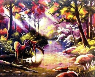 Алмазная вышивка «Тихий лес» Алмазная вышивка «Тихий лес»
