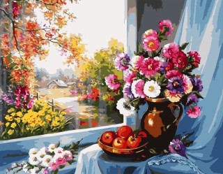 Картина по номерам «Цветочный натюрморт»