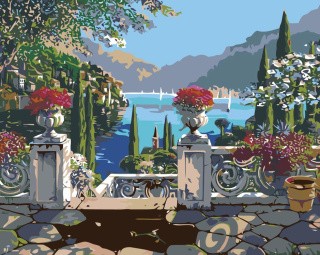 Картина по номерам «Озеро в цвету» Картина по номерам «Озеро в цвету»