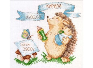 Набор для вышивания «Малыш Ежуня» Набор для вышивания «Малыш Ежуня»