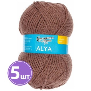 Пряжа Семеновская Alya (13378), какао, 5 шт. по 100 г Пряжа Семеновская Alya (13378), какао, 5 шт. по 100 г