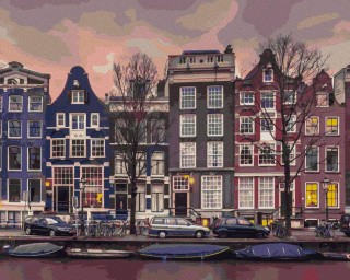 Картина по номерам «Лодки и машины» Картина по номерам «Лодки и машины»