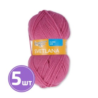 Пряжа Семеновская Svetlana (70158), флокс 5 шт. по 100 г Пряжа Семеновская Svetlana (70158), флокс 5 шт. по 100 г