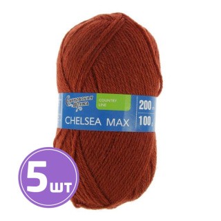Пряжа Семеновская Chelsea MAX (70015), терракот 5 шт. по 100 г Пряжа Семеновская Chelsea MAX (70015), терракот 5 шт. по 100 г