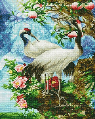 Алмазная вышивка «Птицы в лесу»