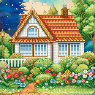 Рисунок на ткани «Любимый дом»