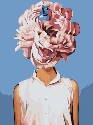 Картина по номерам «Цветочная голова 11» Картина по номерам «Цветочная голова 11»