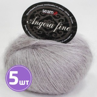 Пряжа SEAM Angora fine (163802), английский, 5 шт. по 50 г Пряжа SEAM Angora fine (163802), английский, 5 шт. по 50 г