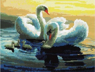 Алмазная вышивка «Лебеди» Алмазная вышивка «Лебеди»