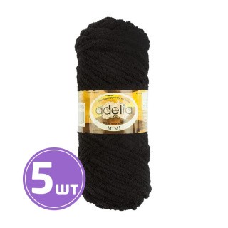 Пряжа Adelia MIMI (01), черный, 5 шт. по 100 г Пряжа Adelia MIMI (01), черный, 5 шт. по 100 г
