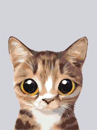 Картина по номерам «Сладкоежка» Картина по номерам «Сладкоежка»