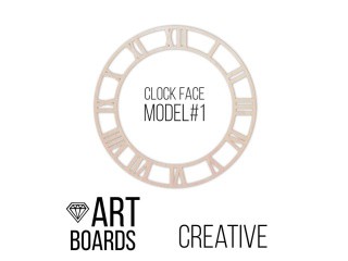 Заготовка ART Board Creative Clock Face Model №1, ⌀ 30 см, Craftsmen.store