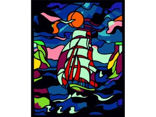 Картина цветным песком «Шторм» Картина цветным песком «Шторм»