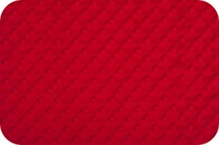 Плюш CUDDLE DIMPLE, 48x48 см, 455 г/м2, 100% полиэстер, цвет: RED, Peppy