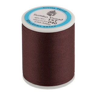 Нитки для трикотажных тканей, 1 шт., 100% нейлон, 328 я, 300 м, цвет: №040 темно-коричневый, SumikoThread
