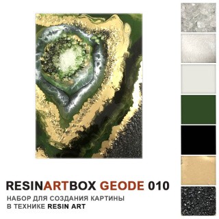 Набор срез камня смолой ResinArtBox Geode 010