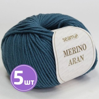 Пряжа SEAM Merino Aran (07), балт, 5 шт. по 50 г
