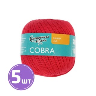 Пряжа Семеновская Cobra (30171), гвоздика 5 шт. по 100 г Пряжа Семеновская Cobra (30171), гвоздика 5 шт. по 100 г
