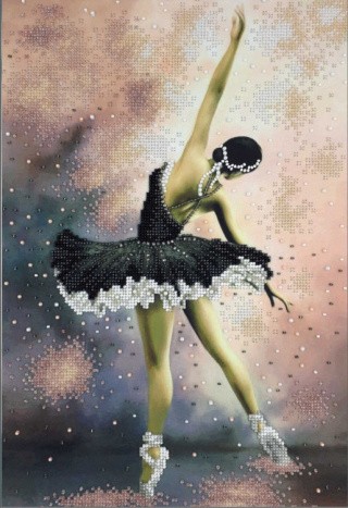 Рисунок на ткани «Балерина»