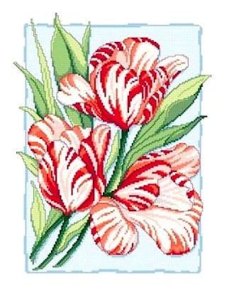 Набор для вышивания «Пестрые тюльпаны»