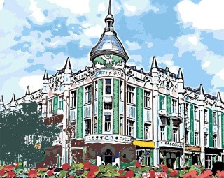 Картина по номерам «Старинное здание» Картина по номерам «Старинное здание»