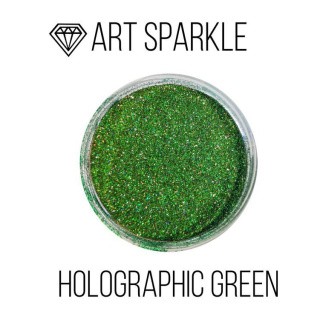 Глиттер мелкий Holografic Green, 50 г, Craftsmen.store