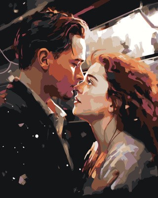Картина по номерам «Титаник: Джек и Роза арт»