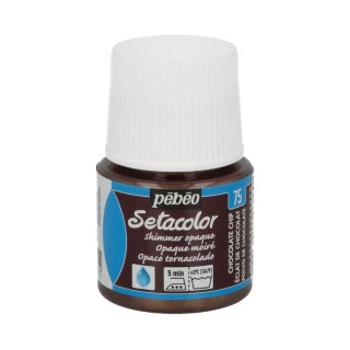 Краска для темных и светлых тканей мерцающая Setacolor, цвет: шоколадная крошка, 45 мл