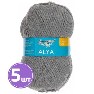 Пряжа Семеновская Alya (744), светлый маренго, 5 шт. по 100 г Пряжа Семеновская Alya (744), светлый маренго, 5 шт. по 100 г