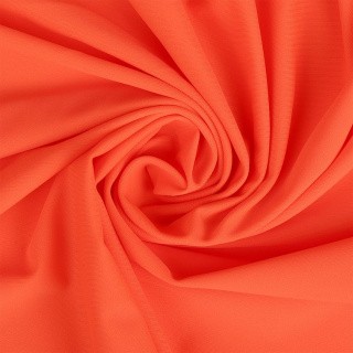 Ткань трикотажная Бифлекс матовый, 6 м, ширина 152 см, 180 г/м², цвет: 13 оранжевый неон, TBY