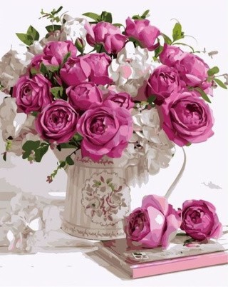 Картина по номерам «Букет для прекрасной дамы» Картина по номерам «Букет для прекрасной дамы»