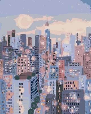 Картина по номерам «Акварельный город» Картина по номерам «Акварельный город»