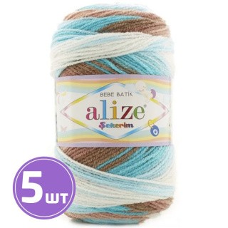 Пряжа ALIZE Sekerim bebe batik (6320), мультиколор, 5 шт. по 100 г