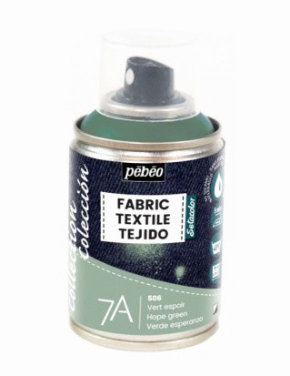 Краска для текстиля 7А Spray (аэрозоль), цвет: зеленая надежда, 100 мл, Pebeo