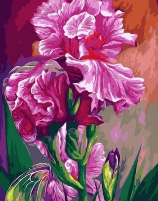 Картина по номерам «Розовый цветок»