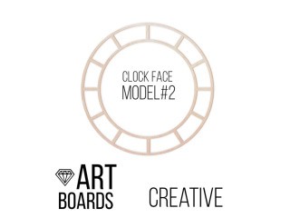Заготовка ART Board Creative Clock Face Model №2, ⌀ 30 см, Craftsmen.store