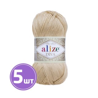 Пряжа ALIZE Diva Silk effekt (368), беж, 5 шт. по 100 г Пряжа ALIZE Diva Silk effekt (368), беж, 5 шт. по 100 г