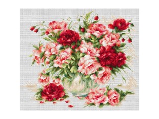 Набор для вышивания «Пионы» Набор для вышивания «Пионы»