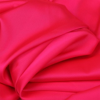 Ткань шелк Армани, 5 м, ширина 150 см, 90 г/м², цвет: 152 розовый неон, TBY