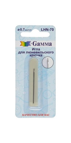 Игла для люневильского крючка d 0,7 мм, 3 см, Gamma Игла для люневильского крючка d 0,7 мм, 3 см, Gamma