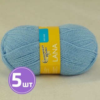 Пряжа Семеновская Lana (3), голубой 5 шт. по 50 г Пряжа Семеновская Lana (3), голубой 5 шт. по 50 г