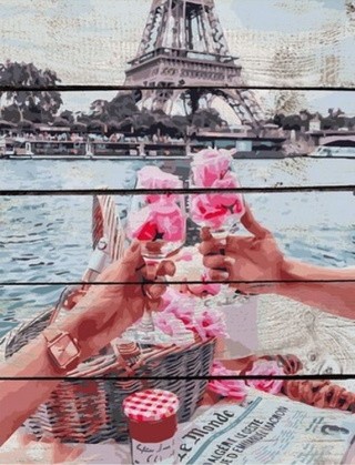 Картина по номерам по дереву RADUGA «Пикник в Париже»