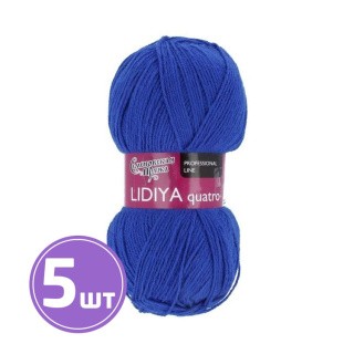 Пряжа Семеновская Lidiya quatro (180), василек 5 шт. по 100 г Пряжа Семеновская Lidiya quatro (180), василек 5 шт. по 100 г