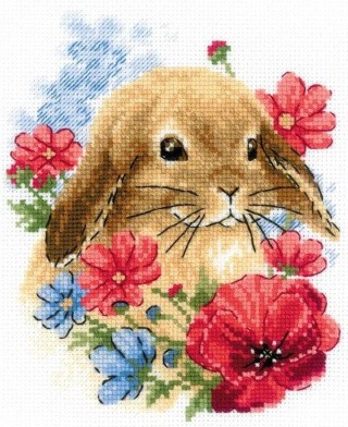 Набор для вышивания «Кролик в цветах»